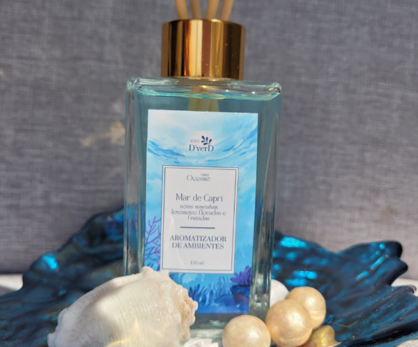 aromatizador mar capri 150ml Aromatizador de Ambiente - Linha Oceano - Mar de Capri