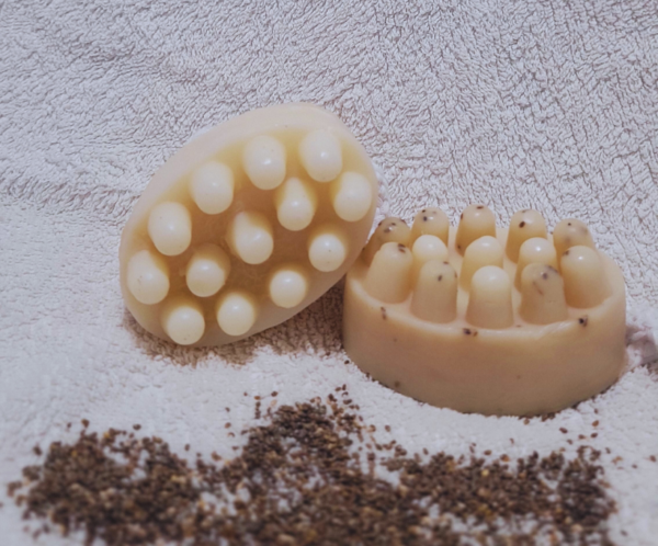 Sabonete Massageador Esfoliante com Chia