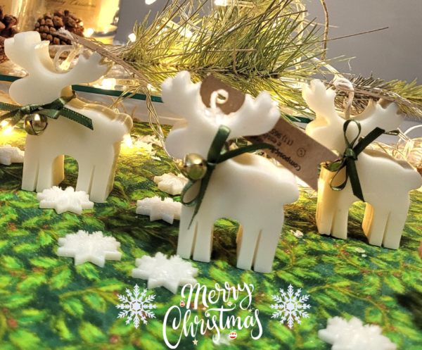 capa natal Vela Aromática Decorativa Rena 50 grs.