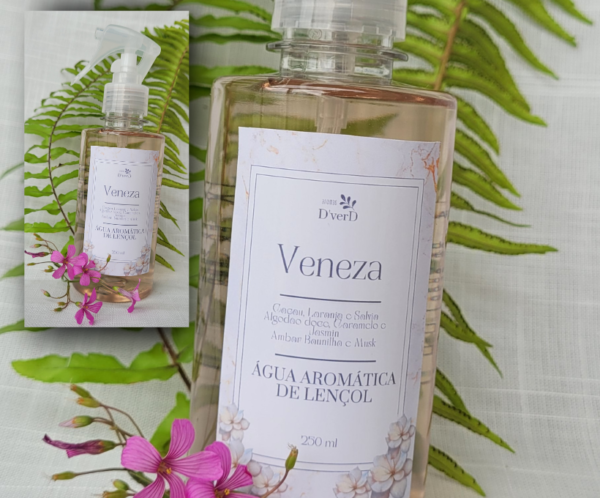 8 Água Aromática de Lençol - Linha Floral - Veneza
