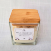 Vela Aromática Pote de Vidro Quadrado (tampa de Bamboo) 250g