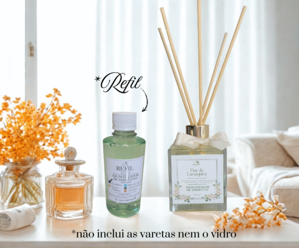 1 Refil de Aromatizador de Ambiente (para difusor com varetas) 250ml - escolha a fragrância