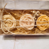Kit Trio Flores em Sabonete (03 botões de Rosa) "Flower Collection" 180g
