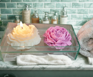 Kit Duo Peônia Sabonete e Vela Aromática "Flower Collection"