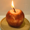 vela maçã acesa Maçã Fuji Vela Aromática 90g