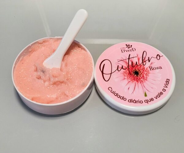 16 Latinha "Outubro Rosa" com Pasta Esfoliante Hidratante (10 unids) 30g.