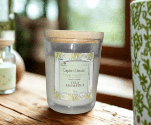 3 Vela Aromática Pote de Vidro (tampa de madeira) 70g